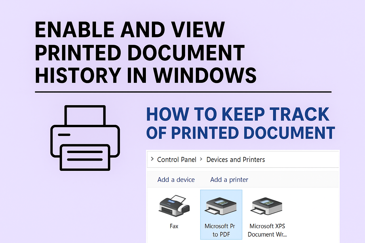 How to Keep Track of Printed Document
