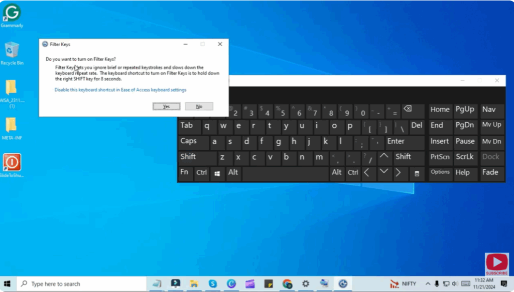 How to Lock the Keyboard