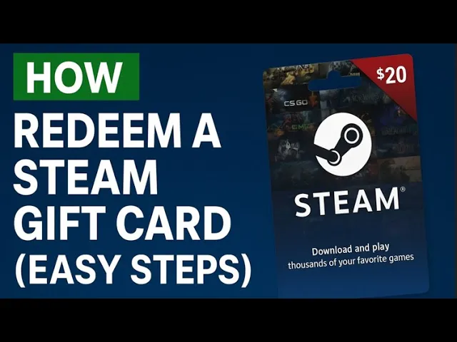 How to Redeem a Steam Gift Card (EASY STEPS)