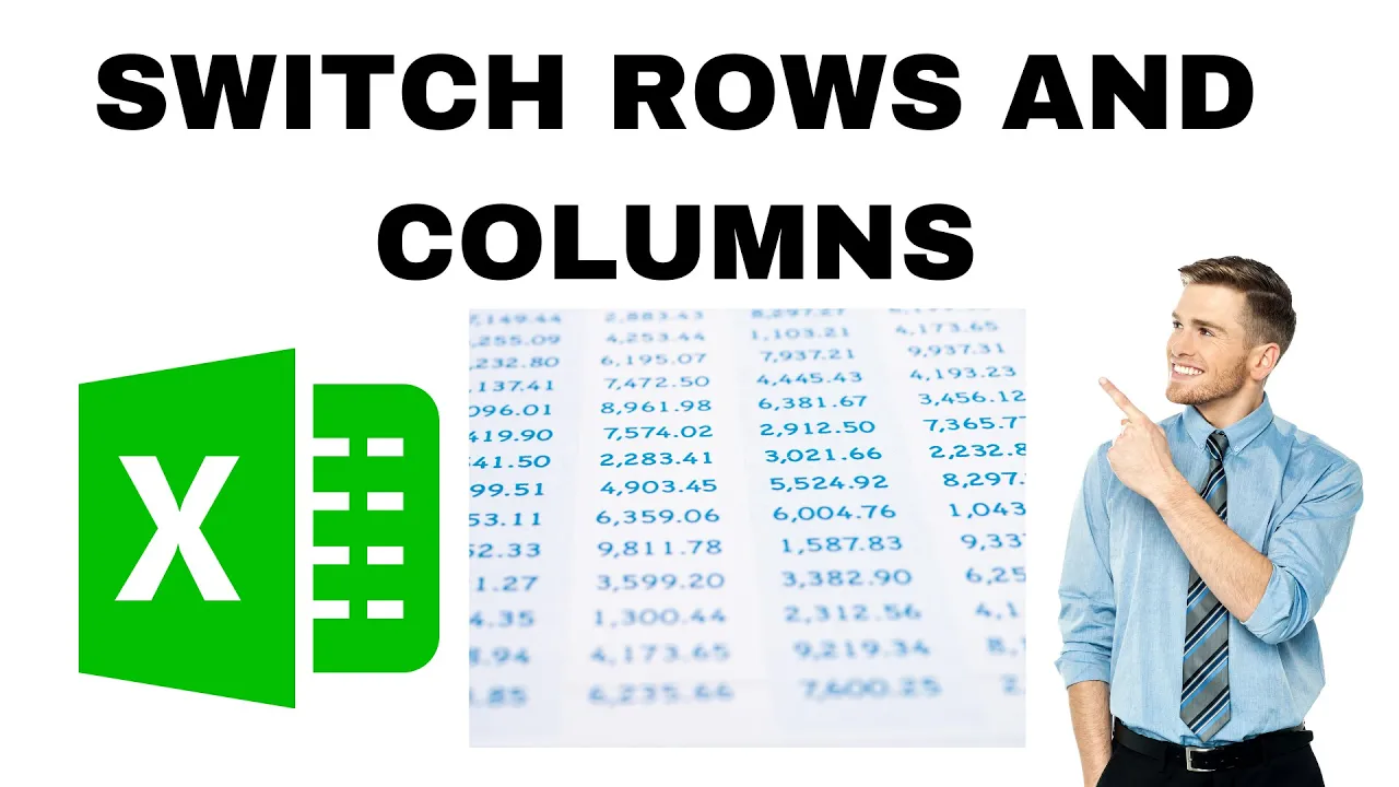 How to Switch Rows and Columns in Excel? Swap