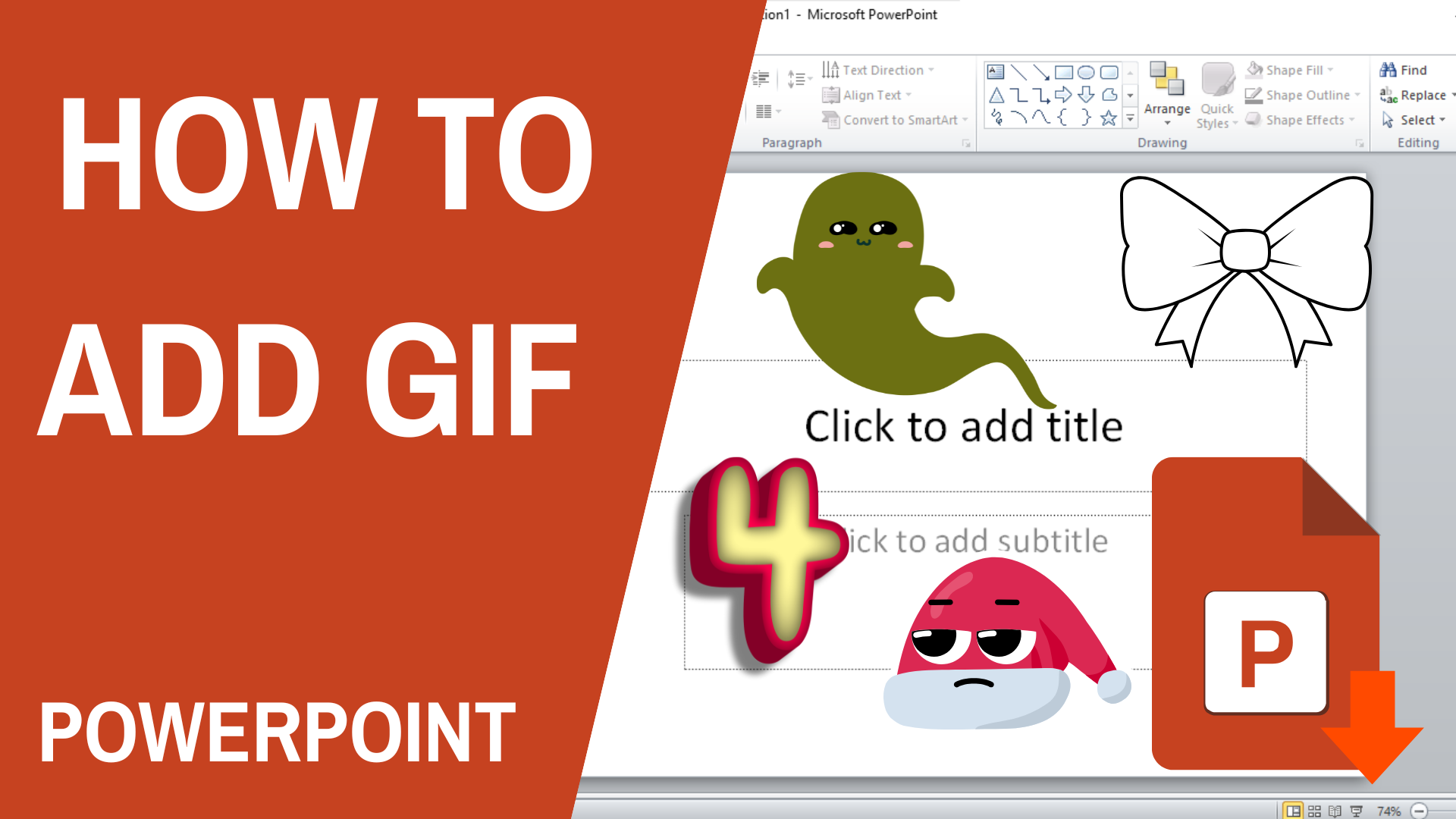How to add gif to PowerPoint?