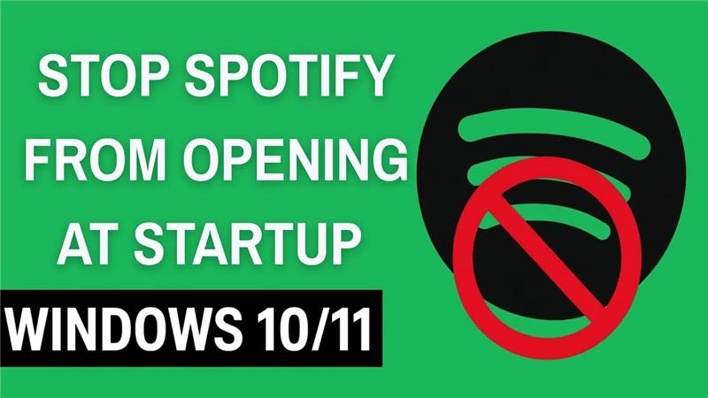 How to stop spotify from opening at startup in windows 10/11