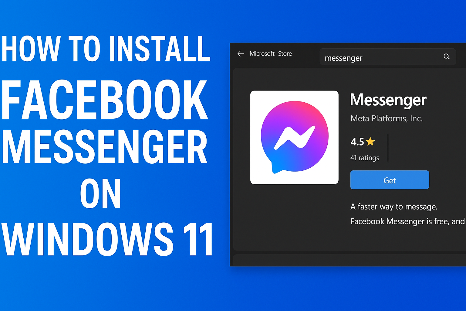 Install Facebook Messenger