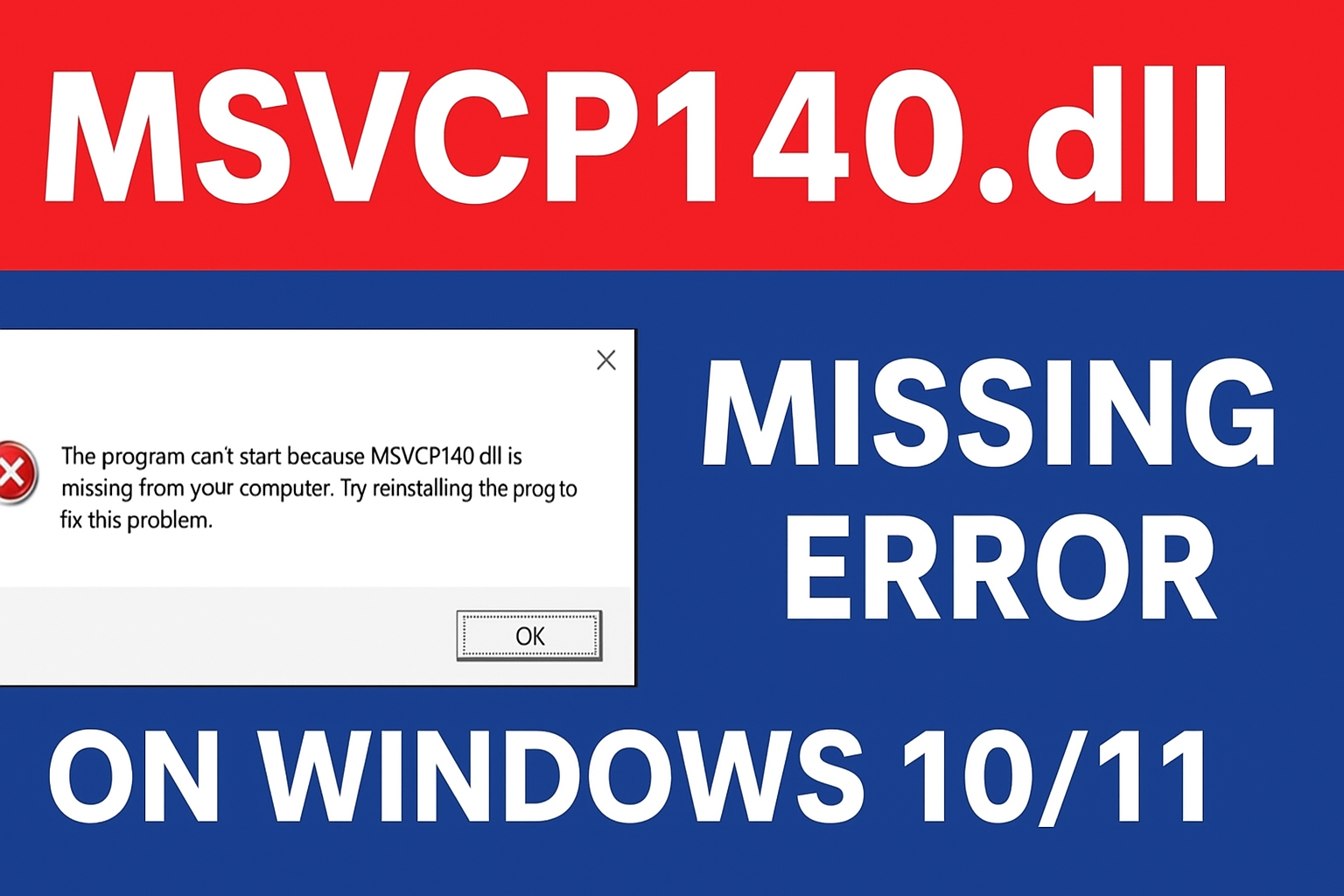 MSVCP140.dll Missing Error