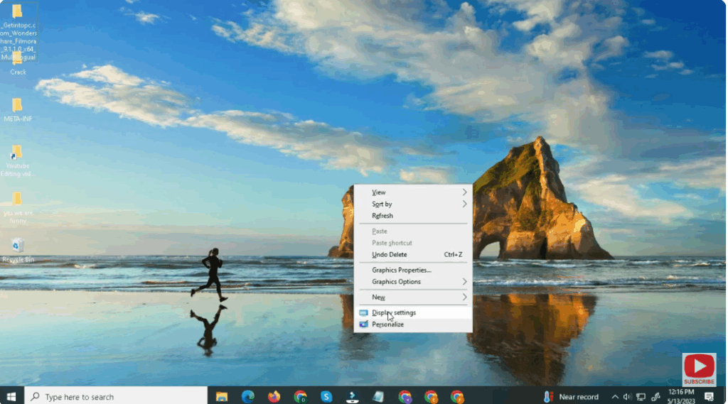 Open Display Settings