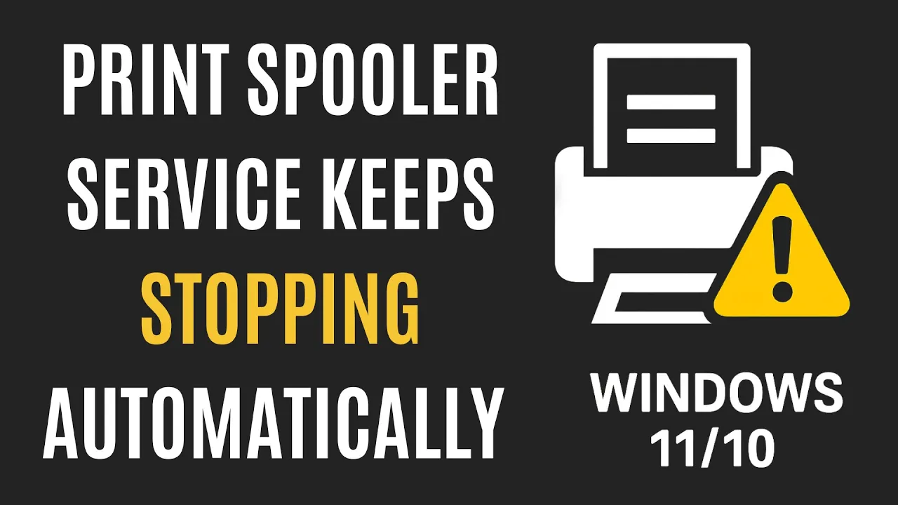 Print Spooler Service Keeps Stopping Automatically in Windows 11/10