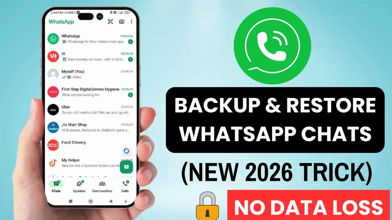 Recover Deleted WhatsApp Chats WITHOUT Backup (New 2026 Trick)