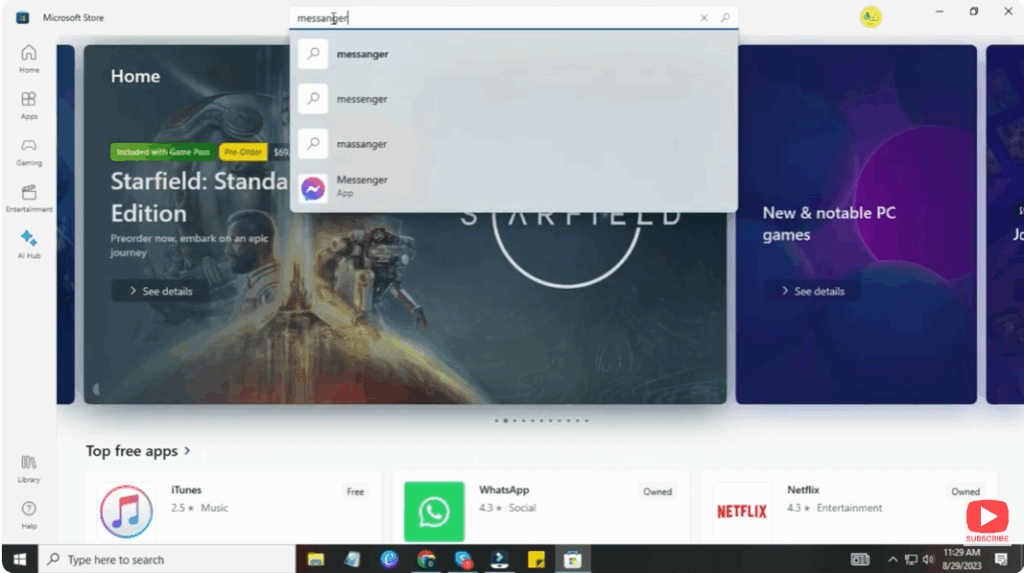 Search for Messenger