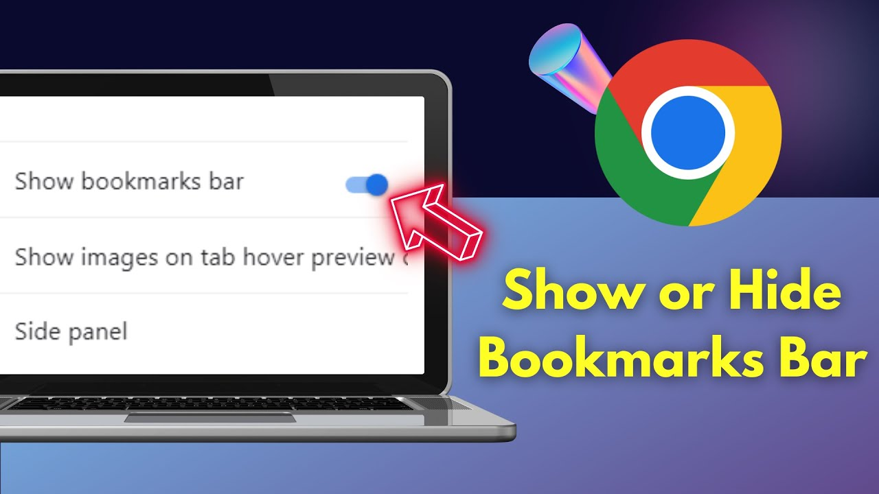 Show or Hide Bookmarks Bar in Google Chrome Browser