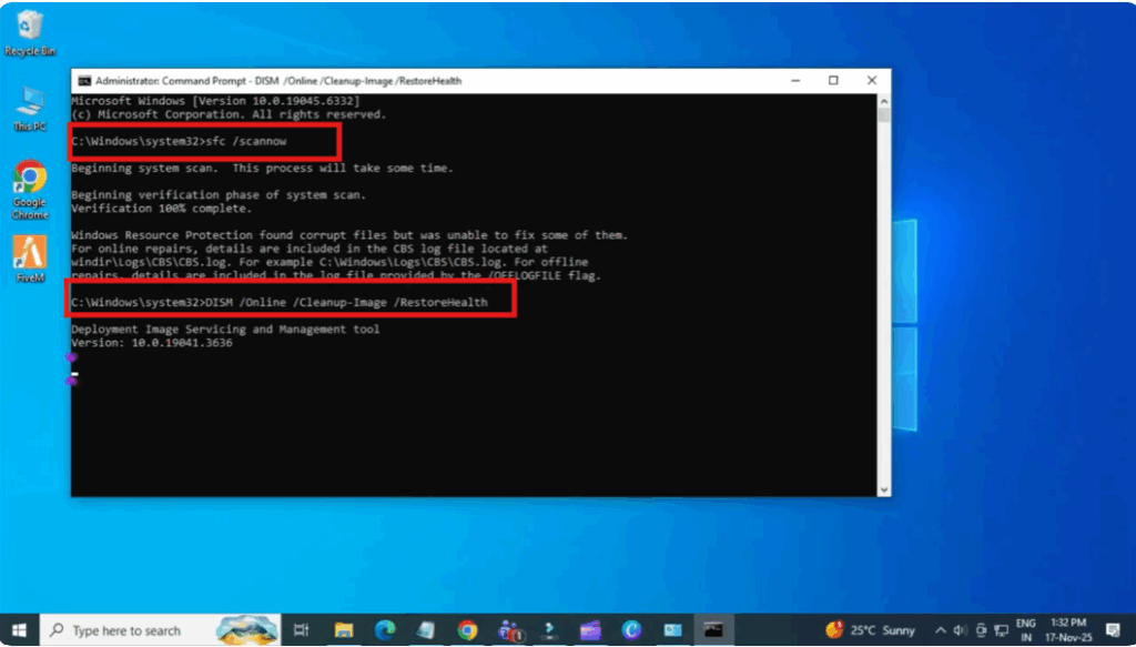 Update DirectX and run SFC