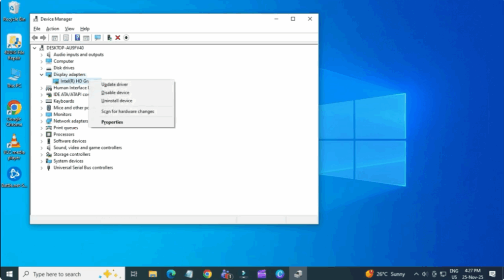 Update your graphics drivers