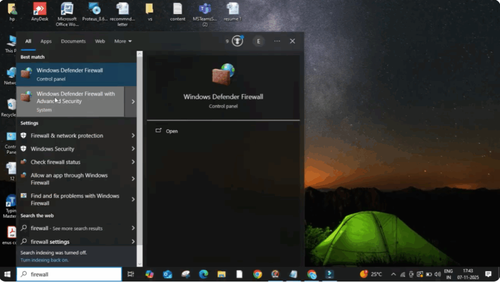 Windows Defender Firewall with Advanced Security