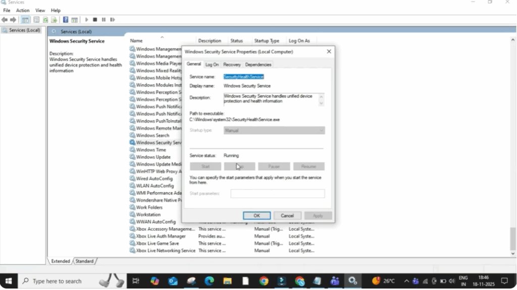 Windows Security Service