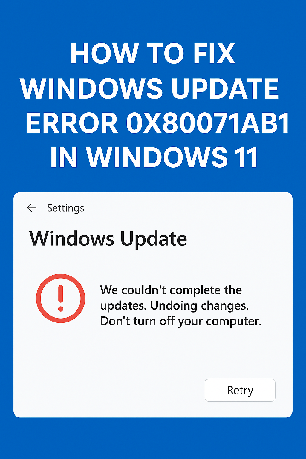 Windows Update Error 0x80071ab1