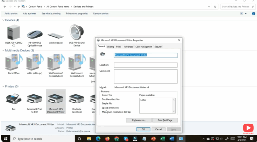 change the Name field