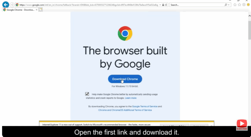click on Download button