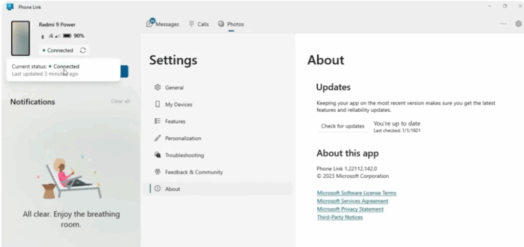 connection is complete