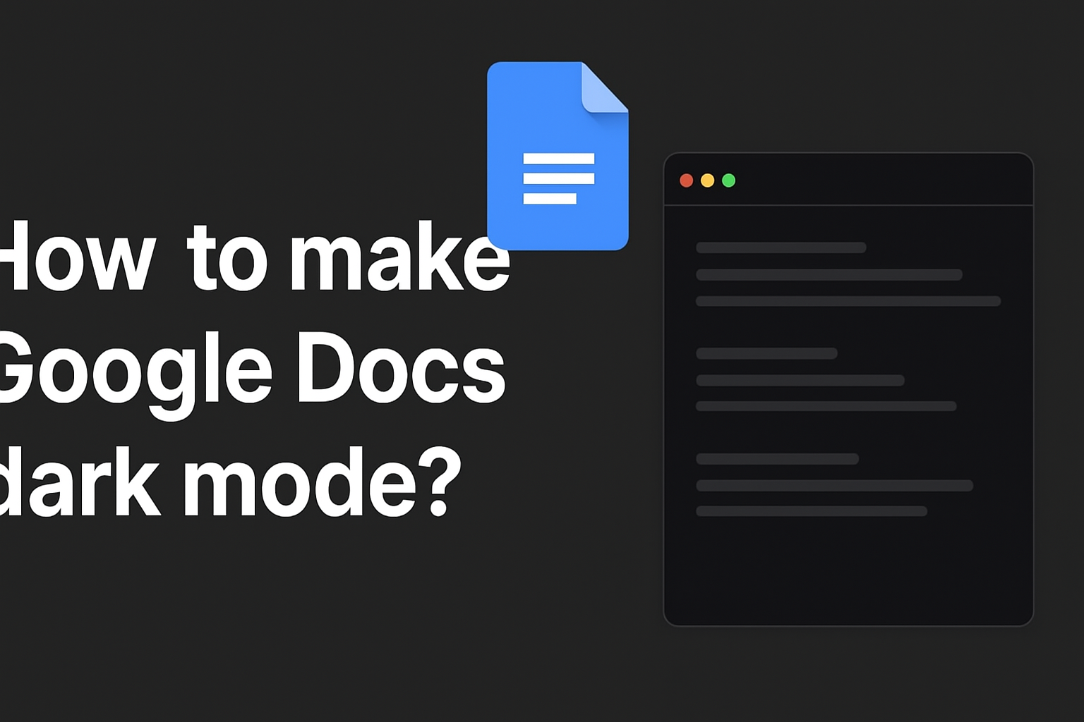 google docs dark mode