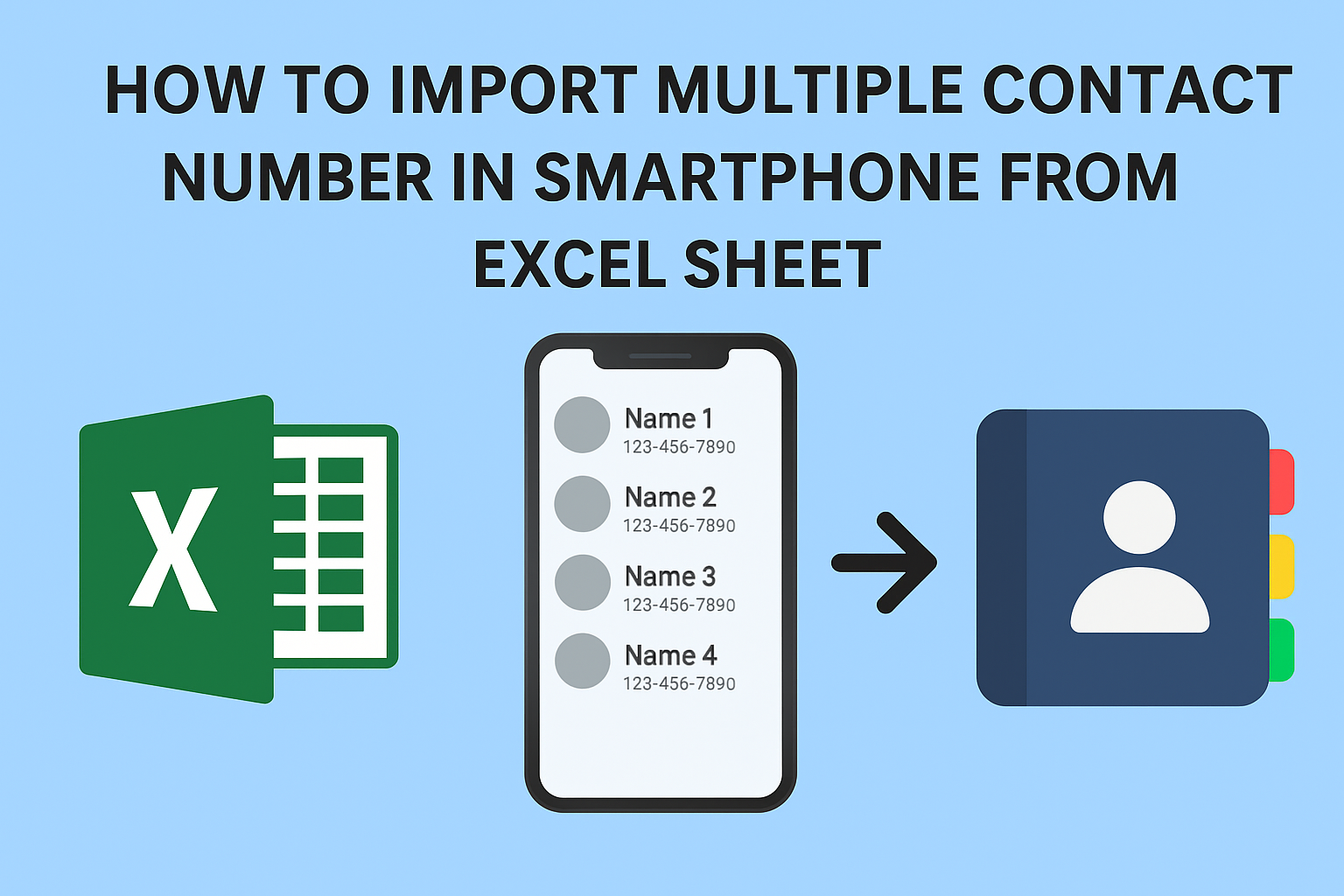 import multiple Contact Number