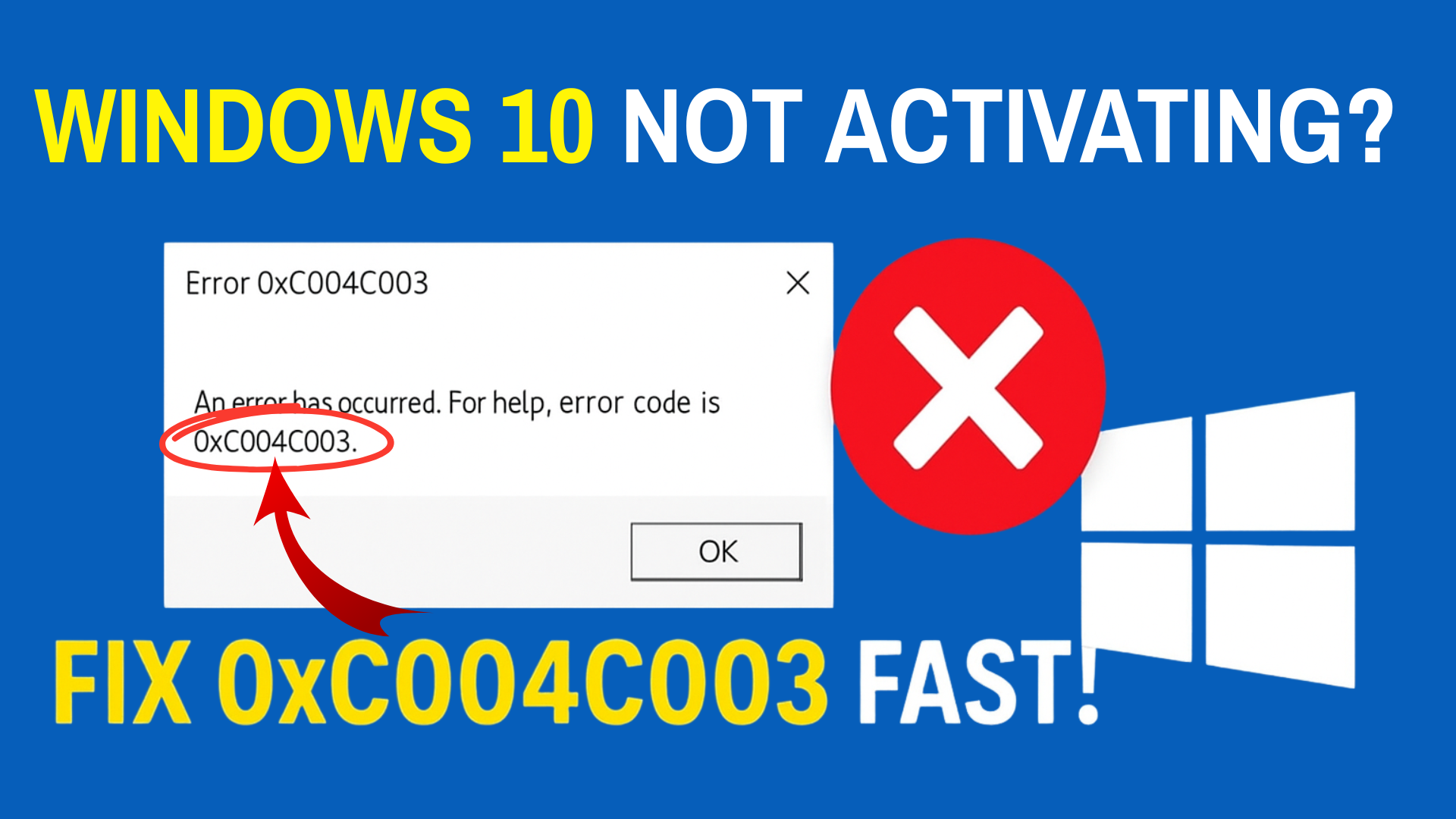 Windows 10 Not Activating? Fix 0xC004C003 Fast!