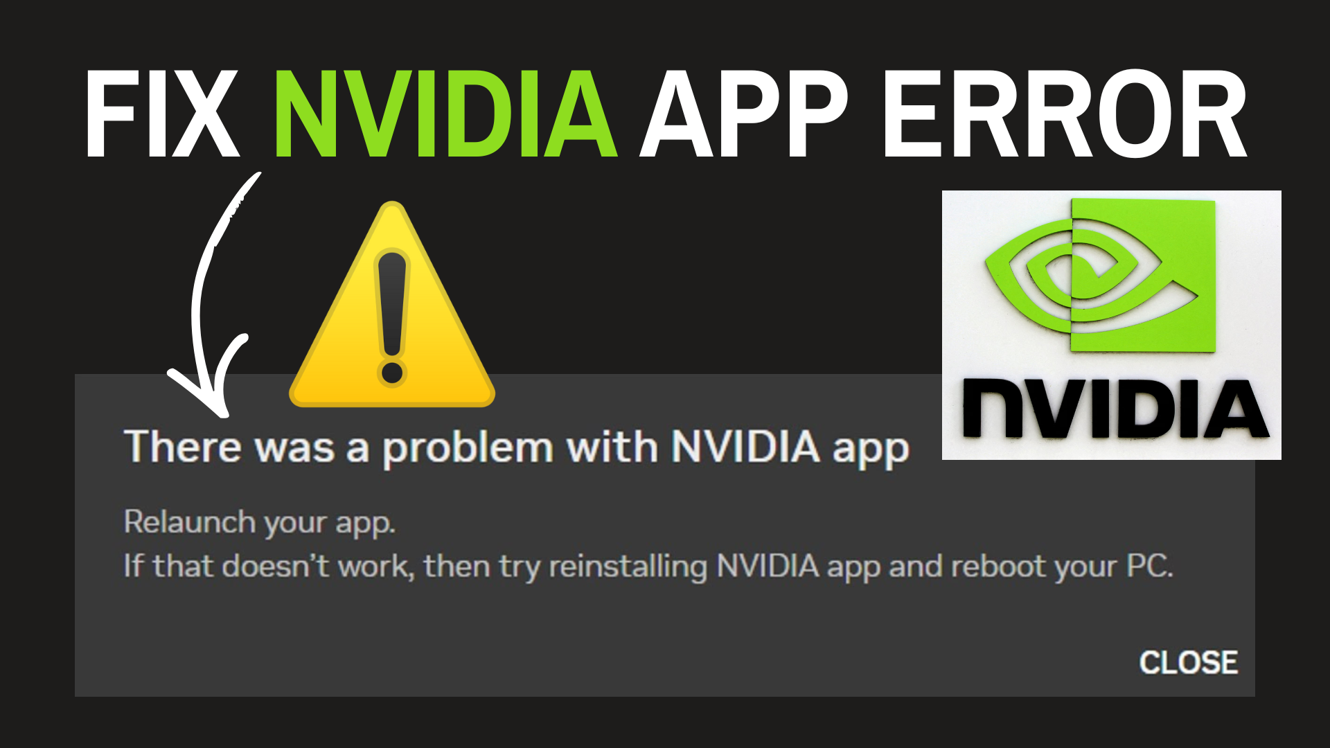 Fix NVIDIA App Error: “There Was a Problem” on Windows 11