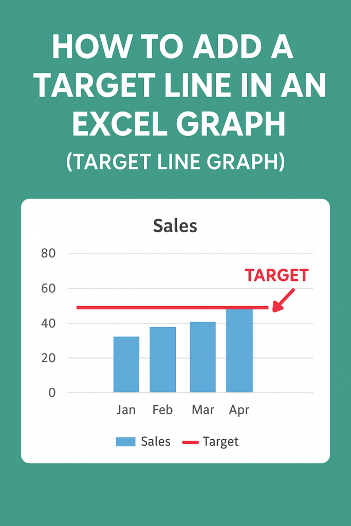 Add a Target Line in an Excel Graph