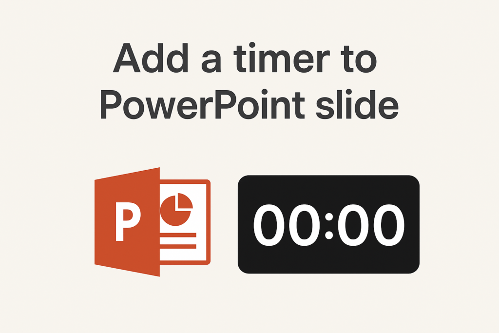 Add a timer to PowerPoint slide