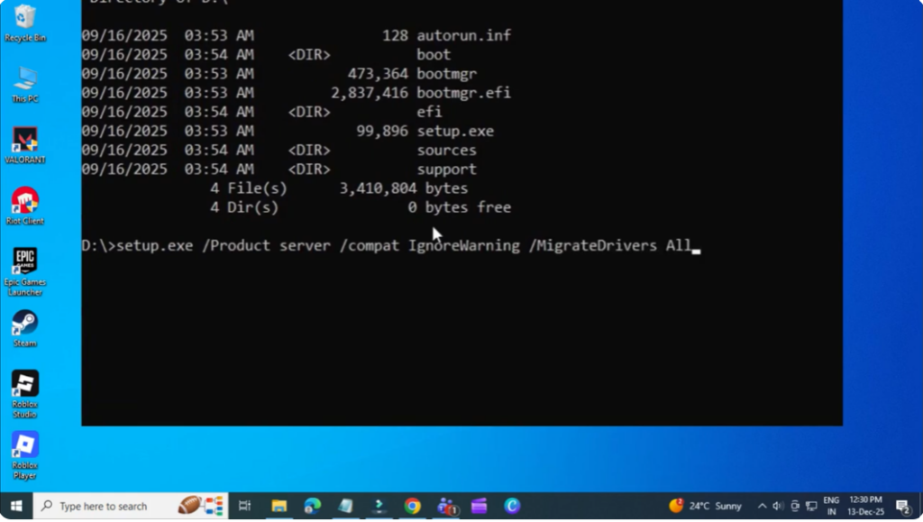 All this command allows you to upgrade to Windows 11 without TPM 2.0