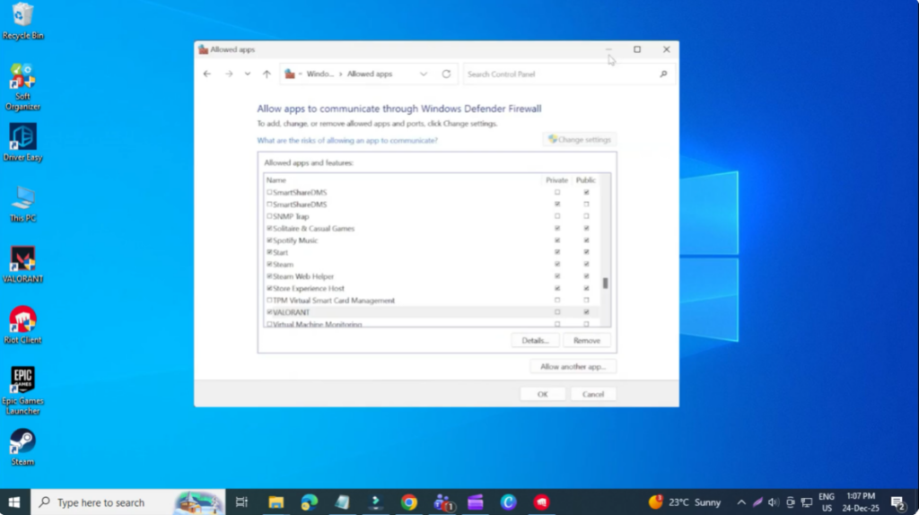 Allow Valorant Through Windows Firewall
