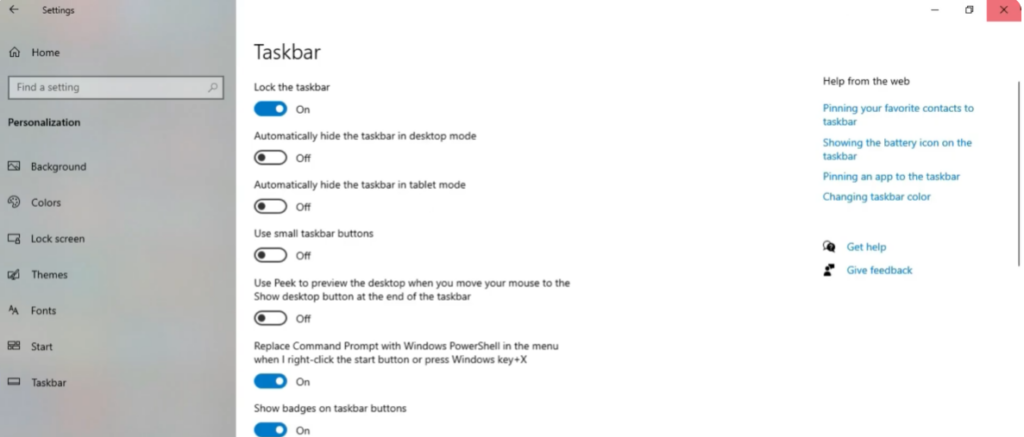 Automatically hide the taskbar