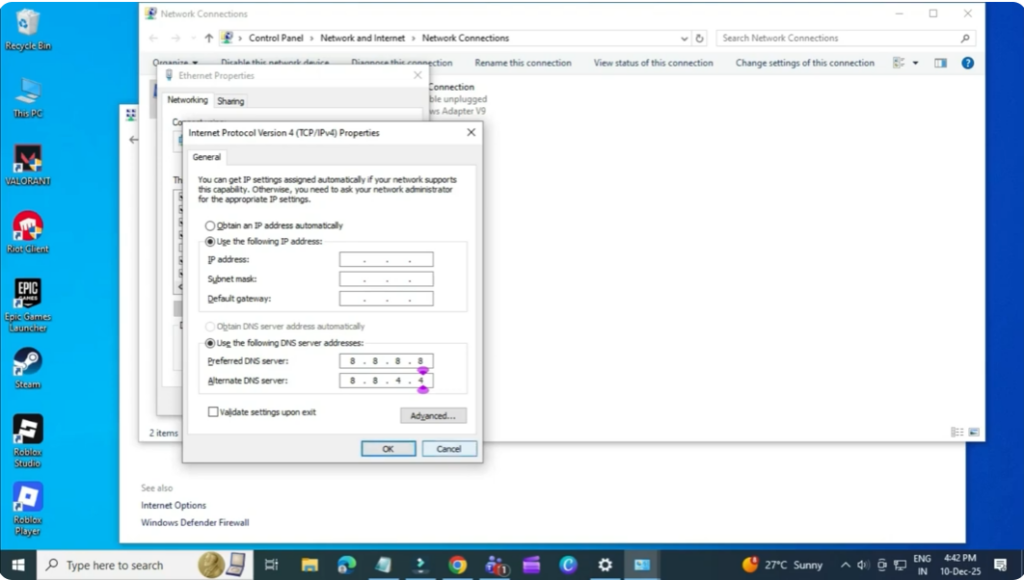 Change DNS for Faster Speeds