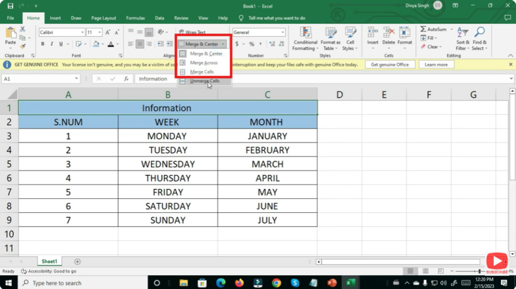 Choose a merge option depending on your needs