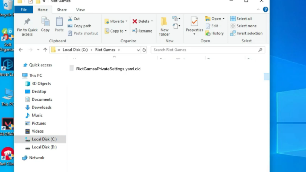 Reset Riot Game Settings
