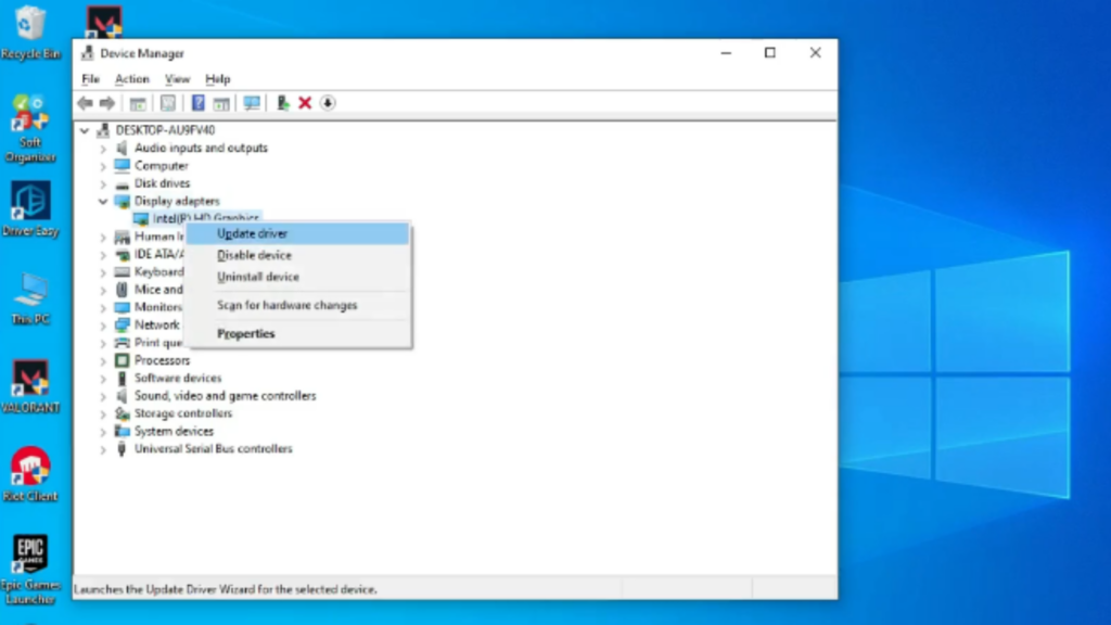 Update Graphics Driver