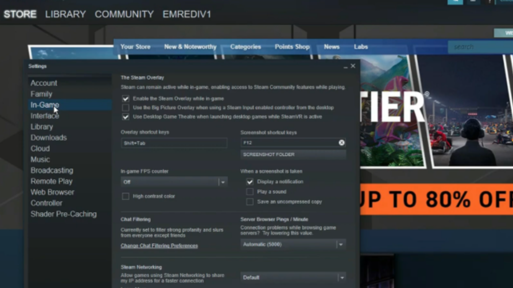 Open In-Game Settings