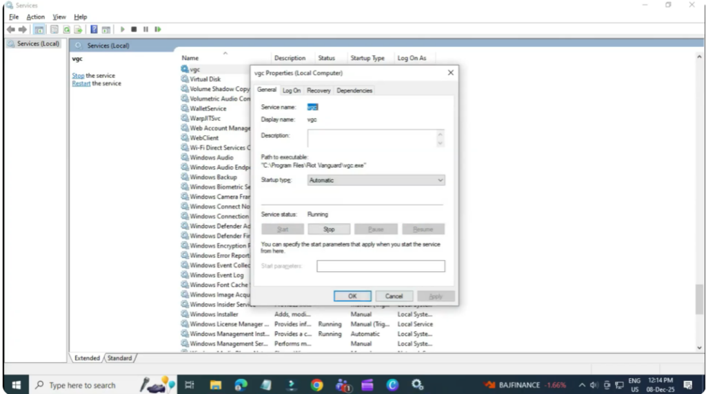 Enable and Start the VGC Service
