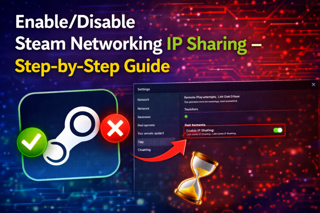 EnableDisable Steam Networking IP Sharing