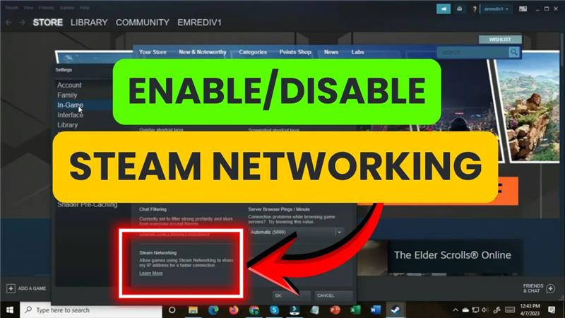 Enable/Disable Steam Networking IP Sharing – Step-by-Step Guide