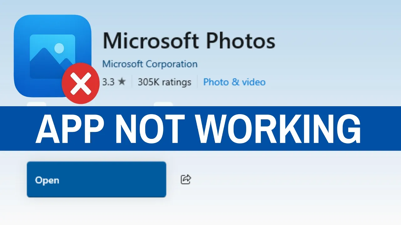 Fix Microsoft Photos App Not Opening or Not Working On Windows 11