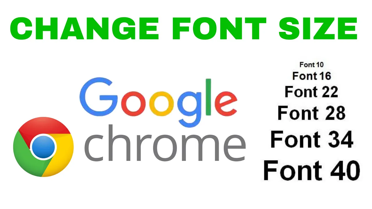 How To Change Font Size In Google Chrome