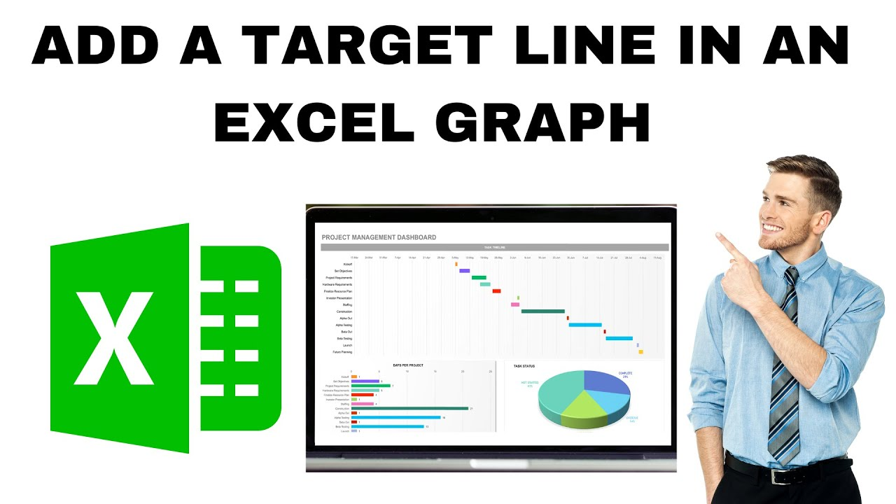 How to Add a Target Line in an Excel Graph (Target Line Graph)