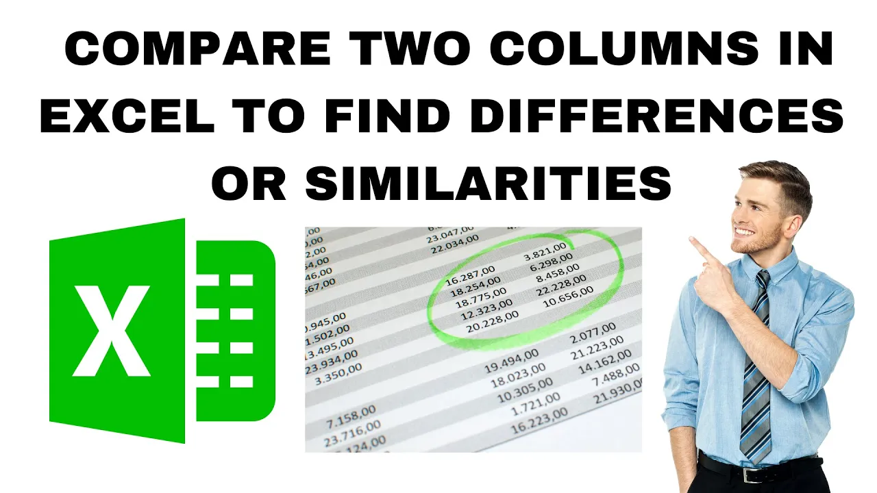How to Compare Two Columns in Excel to Find Differences or Similarities