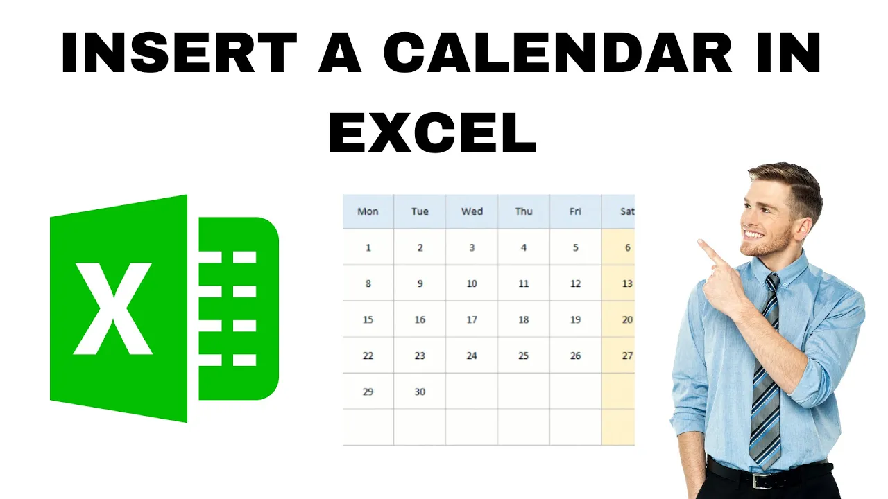 How to Insert a Calendar in Excel? Excel Date picker