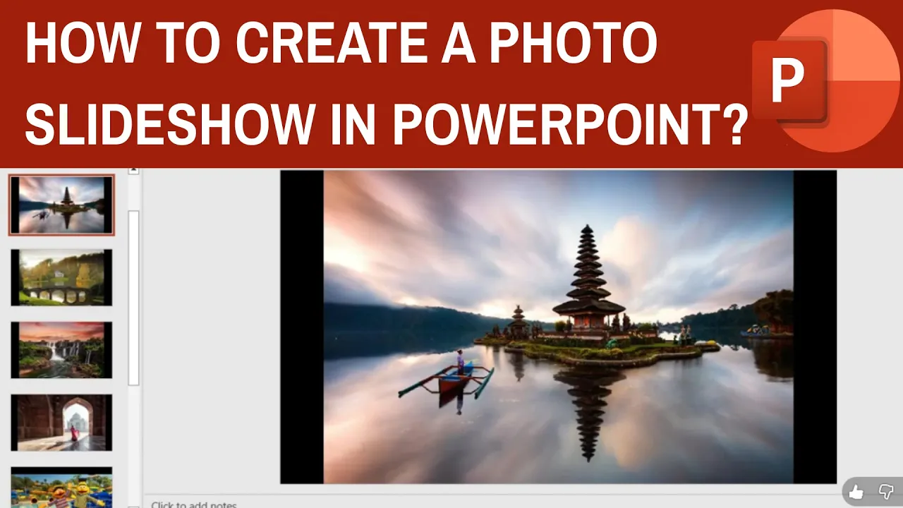 How to create a Photo slideshow in PowerPoint?