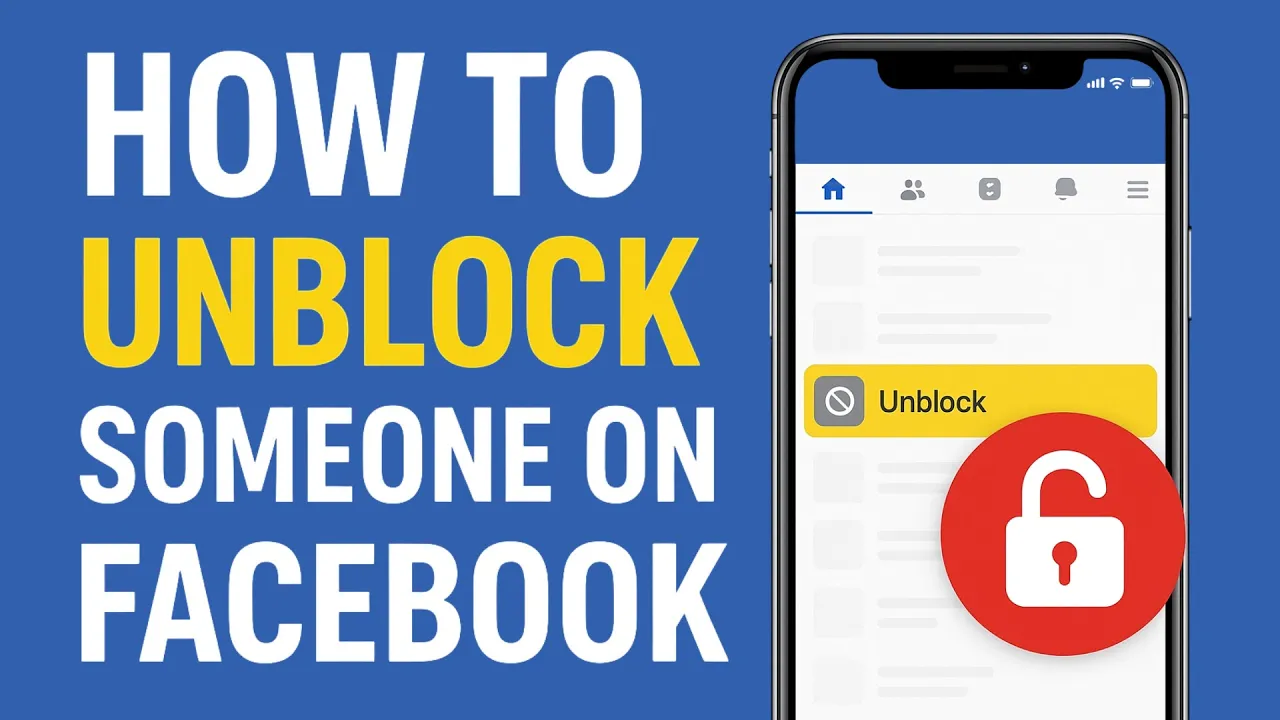How to unblock someone on facebook?