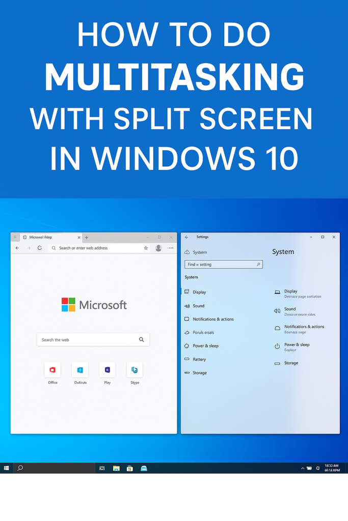 Multitasking with Split Screen