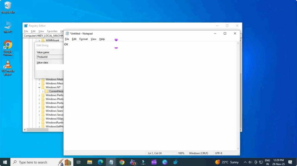 Paste the ID and save the file