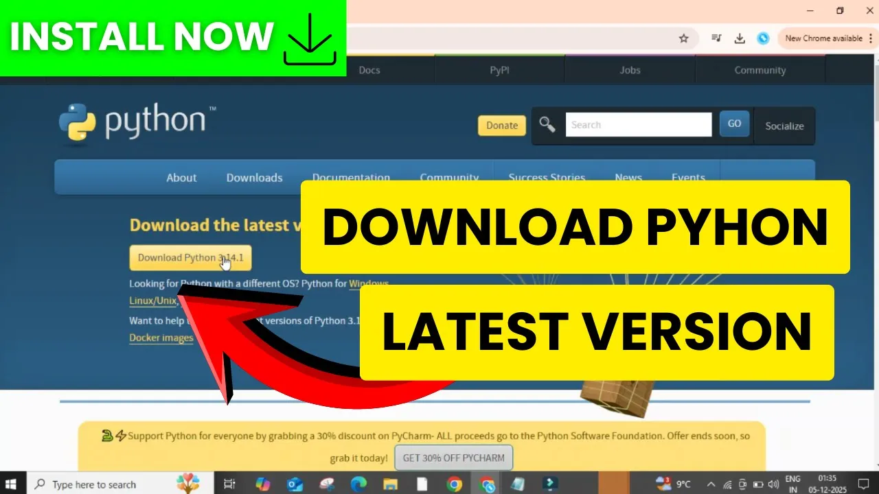 Python Latest Version Install Tutorial (Windows 10/11)