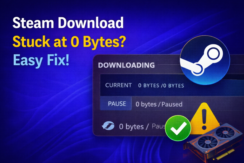 Steam Download Stuck at 0 Bytes