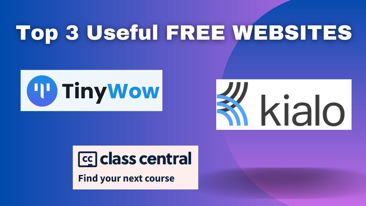 Top 3 Useful FREE WEBSITES (2023)